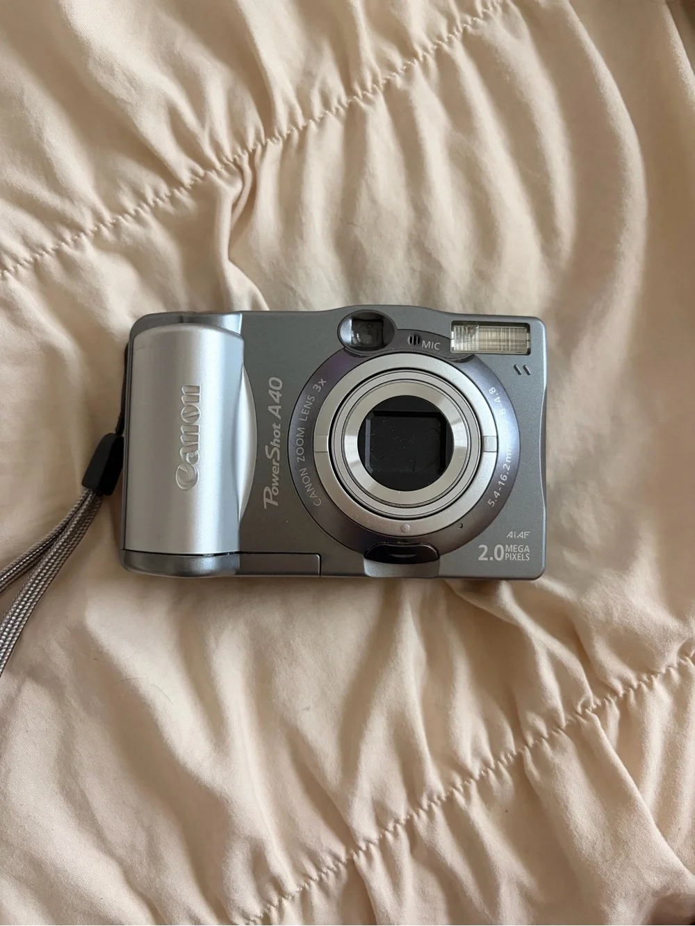 Canon Silver Point-and-Shoot Compact Digital Camera